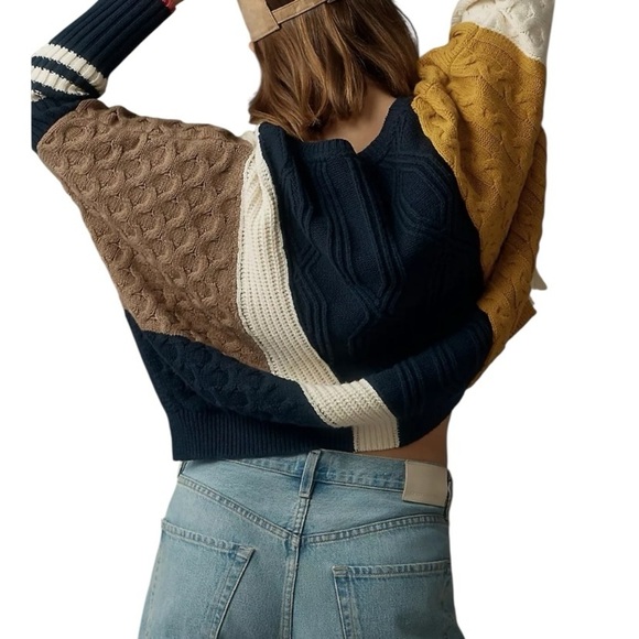 Maeve Multicolor Patchwork Sweater - Picture 6 of 16